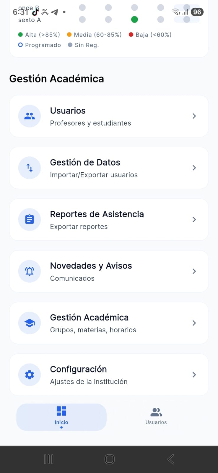 Gestión académica